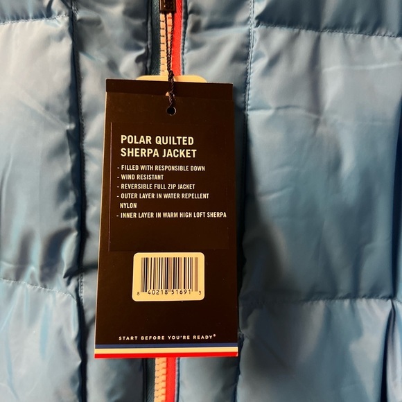 NWT Fourlaps Navy/Blue Reversible Polar Quilted Sherpa Puffer Jacket- XXL | $198 - Picture 12 of 16